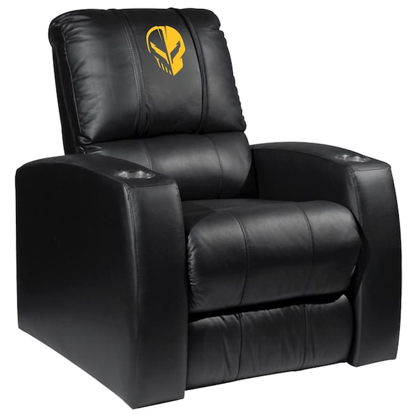 Dreamseat Home Theater Recliner with Corvette Jake Symbol Yellow Logo XZ418301RHTCDBLK-PSGMC61105 - main